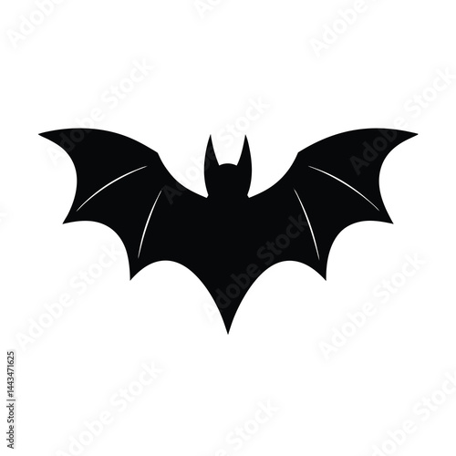 Wallpaper Mural Sharp Minimal Bat Silhouette Vector Illustration Torontodigital.ca