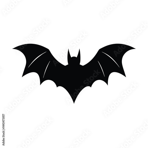Wallpaper Mural Minimalist Flying Bat Silhouette Vector Illustration Torontodigital.ca