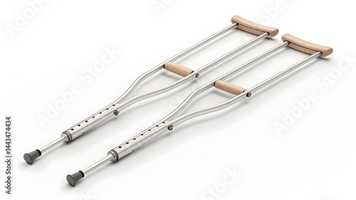 Obraz na płótnie Pair of Adjustable Crutches w salonie