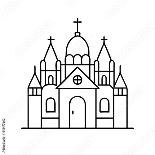 Wallpaper Mural religion architecture icon, religion architecture vector illustration-simple illustration of religion architecture, perfect for religion architecture logos and icons Torontodigital.ca
