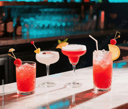 Fresh Summer Drinks on Display