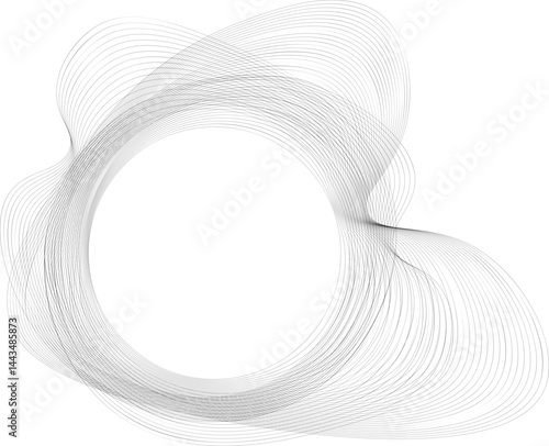 Spinning mesh of petal-like segments flowing around a central axis in a radial circular motion.