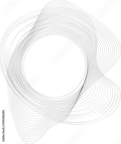 Mesh design with lines flowing inward and outward from a central core, creating a balanced radial structure.