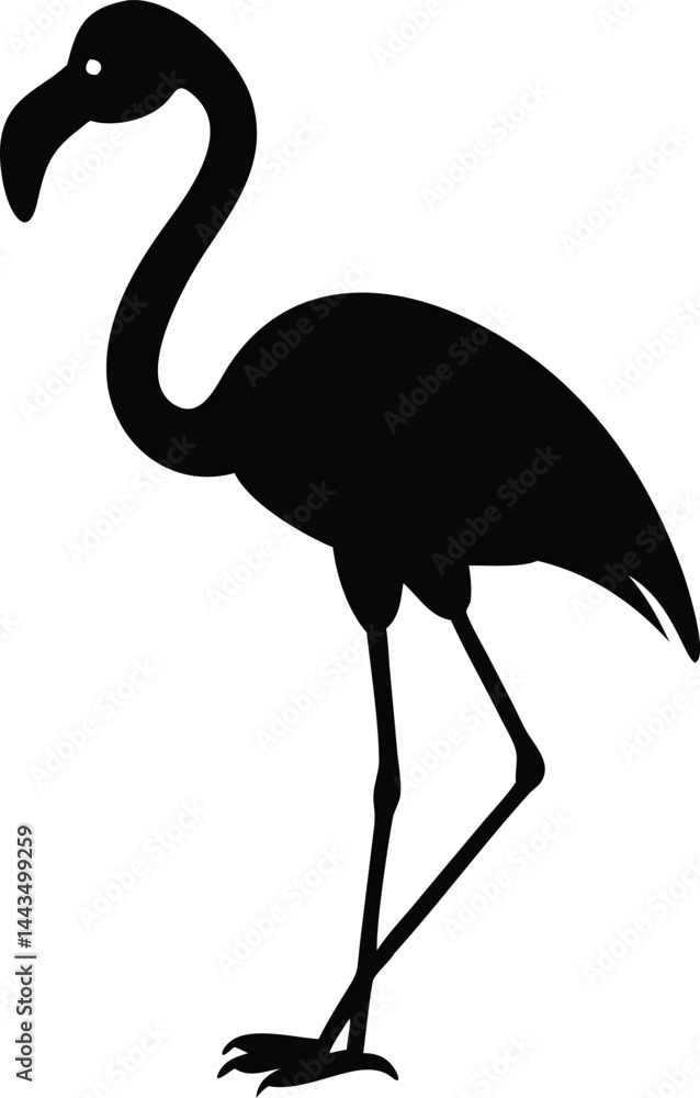 Obraz premium flamingo silhouette