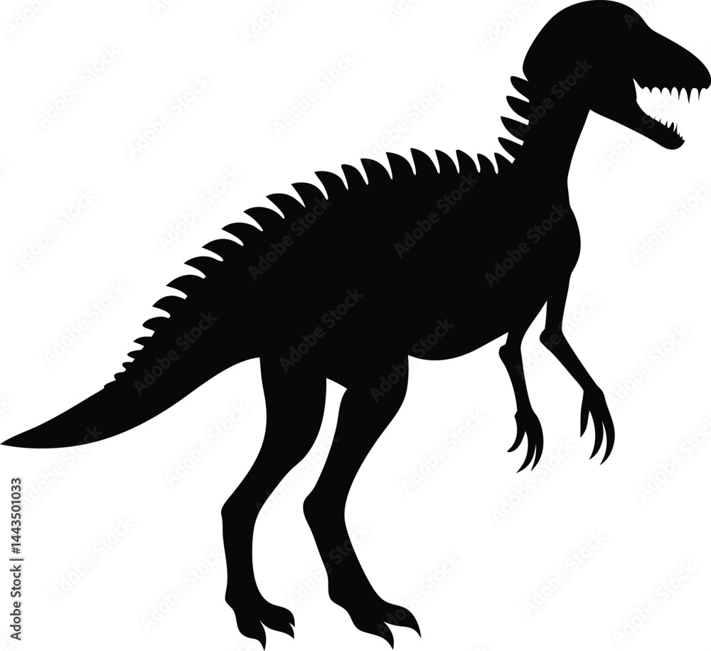 Fototapeta premium dinosaur skeleton silhouette art