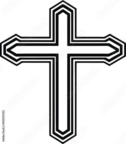 christian cross icon 
