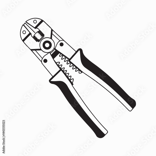 Manual Wire Stripper White background