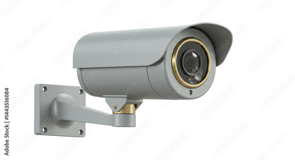 Isolated Security Camera with Gray Casing Isolated Security Camera with Gray Casing