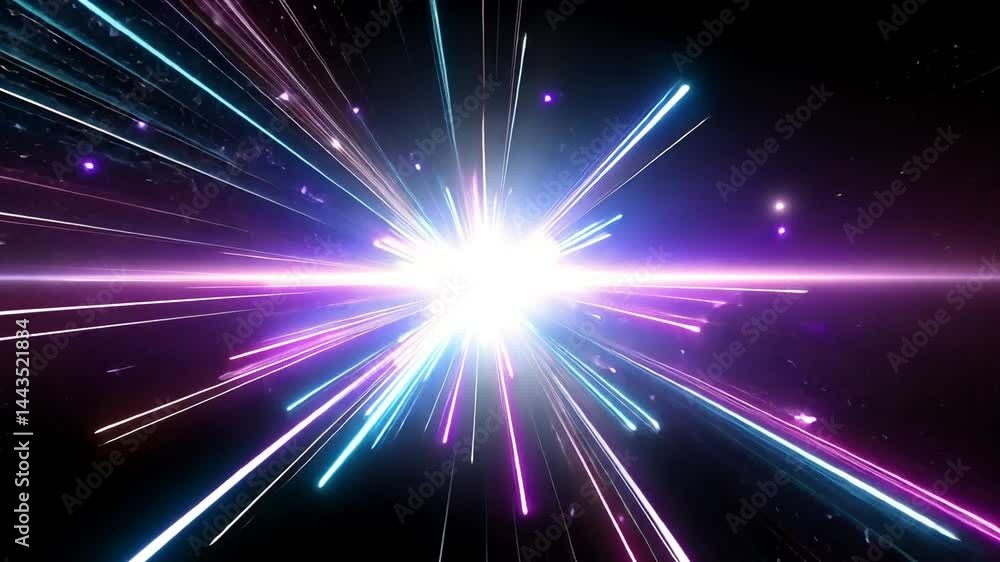 Explosion of vibrant light rays Explosion of vibrant light rays