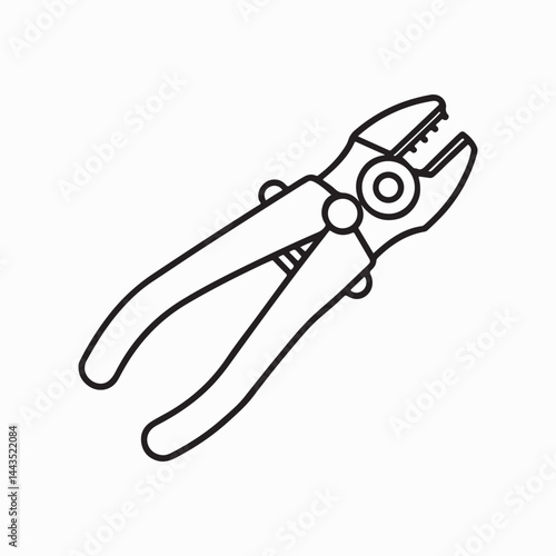 Manual Wire Stripper White background