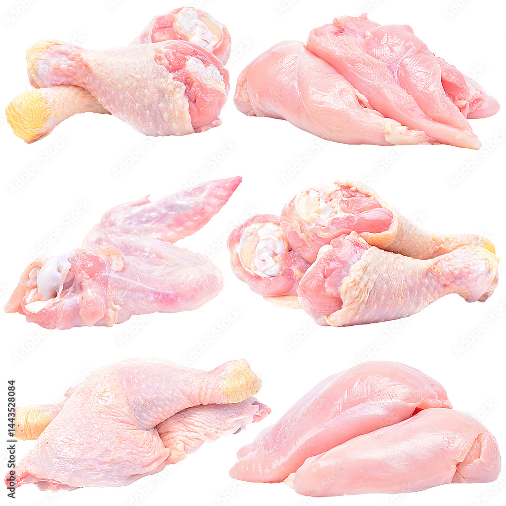 Meat chicken meat isoolatd