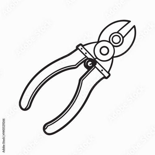 Manual Wire Stripper White background