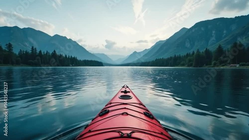 canoe on lake