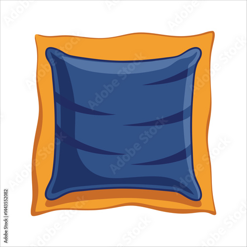 Linen Throw Pillow Covers Soft bedding features a white wool Pillow, coloring, black and white striped on a comfortable bed