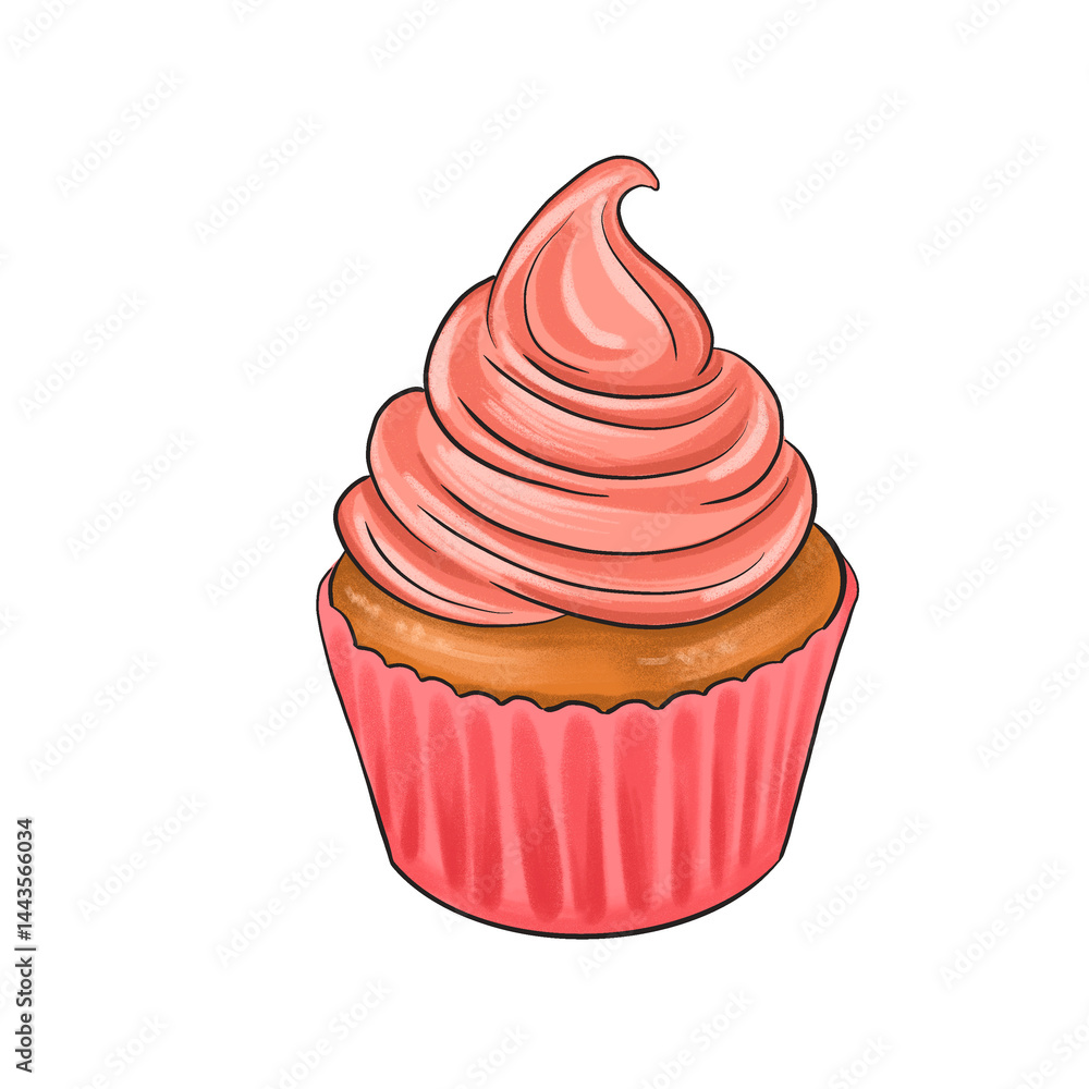 illustration of cupcake illustration of cupcake