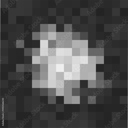 Pixelation Effect for Hiding Explicit Content, News Censorship or Privacy. Vector Illustration.