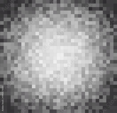 Digital Pixel Blur for Explicit Censorship, Adult Content Hiding or Anonymity. Vector Illustration.