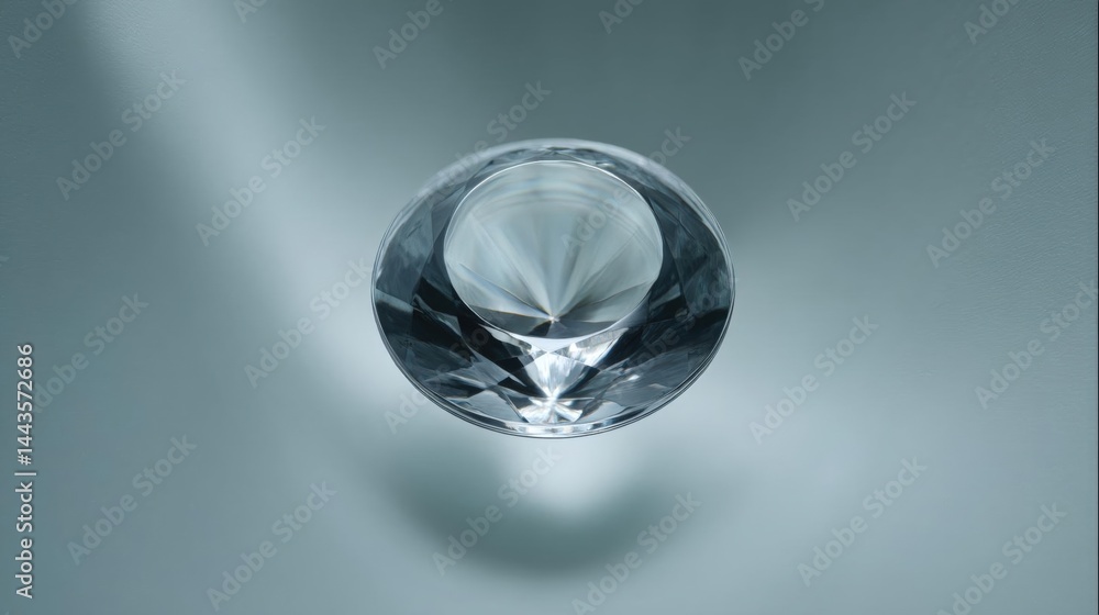Close-up of a crystal ball. the crystal ball is round and transparent, with a faceted surface that reflects light and creates a sparkling effect. Close-up of a crystal ball. the crystal ball is round and transparent, with a faceted surface that reflects light and creates a sparkling effect.