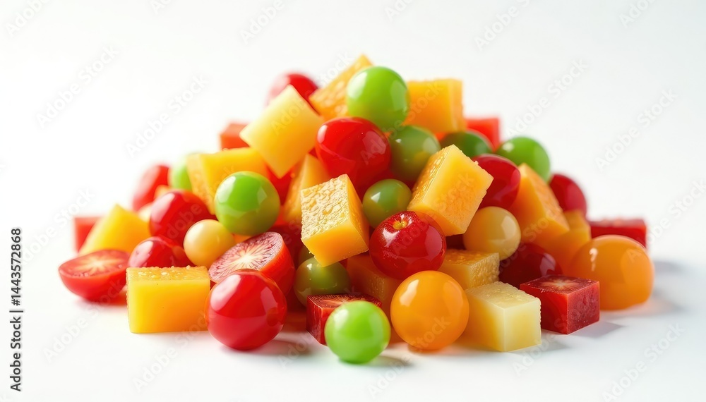 Pile of colorful junk food on white background, tasty, sweets, chips Pile of colorful junk food on white background, tasty, sweets, chips