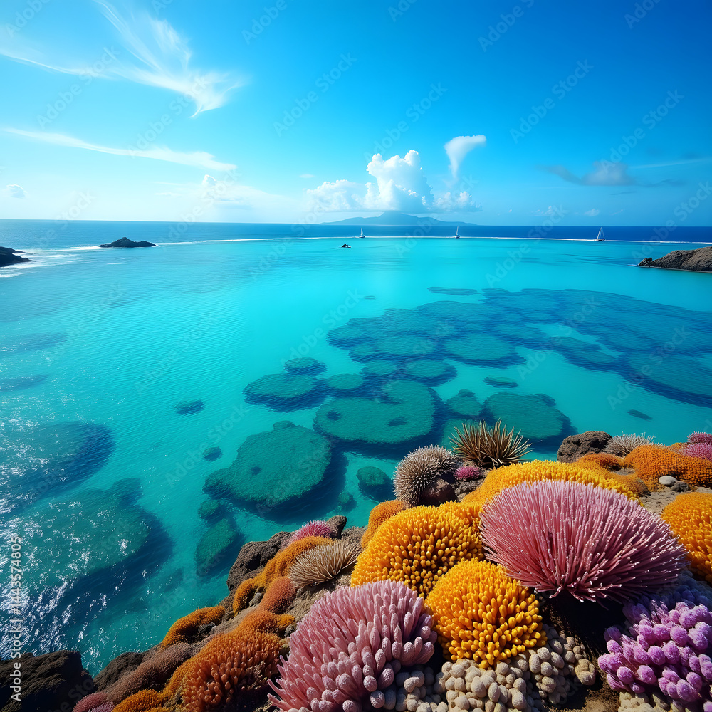 Fototapeta premium Reflections of Peace Petals in the Sun Roots and Rain