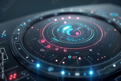 conceptual UI design of a smart assistant interface