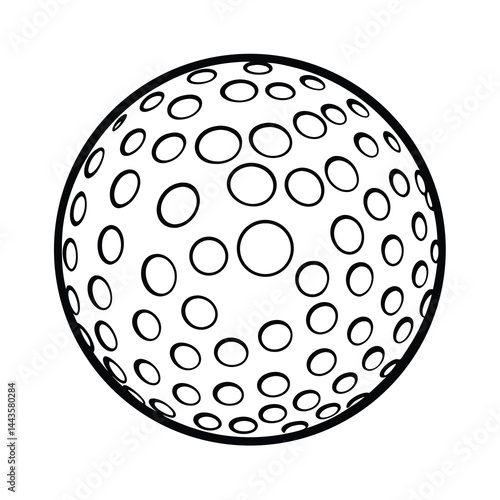 golf ball vector