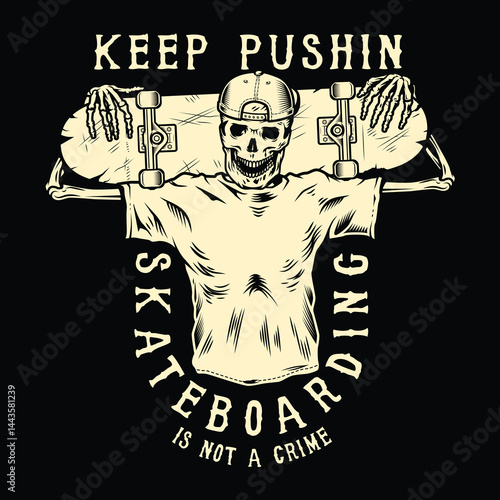 skateboarding vector t-shirt design clothing fashion streetwear