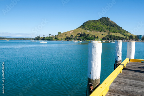 Pier of Salisbury Wharf at one end of Pilot Bay Mount Maunganui