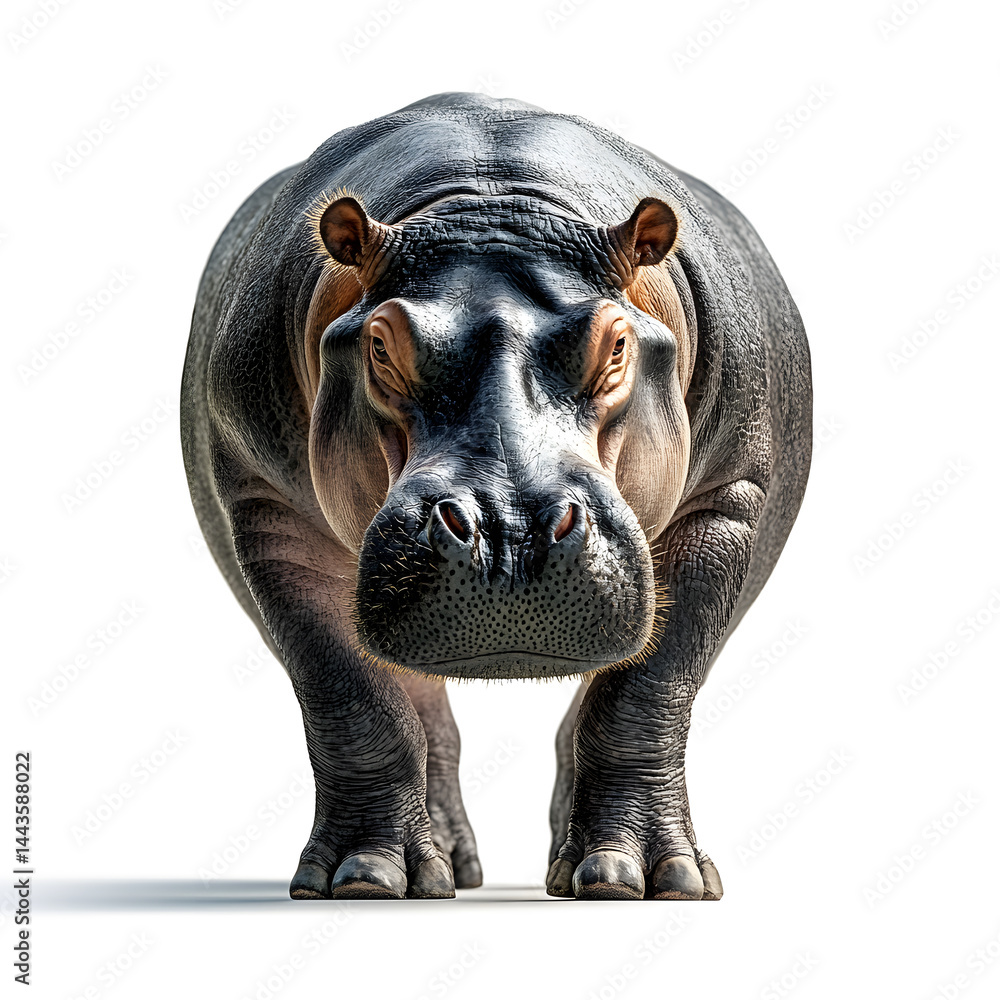 hippopotamus isolated on white background. hippopotamus isolated on white background.