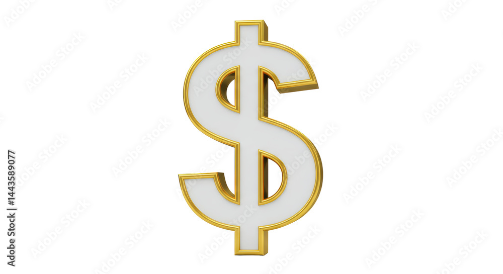 Isolated Dollar Sign Isolated Dollar Sign