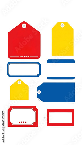 Colorful Flat Vector Sale Labels and Discount Tags – Modern Promotional Design Set