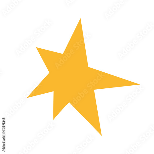 Orange explosion shape in flat design. Comic frame for burst exploding. Vector illustration isolated.
