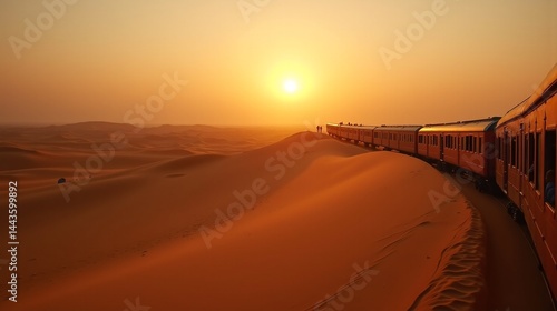 Sands of Time: A Journey by Train Through the Desert's Majesty