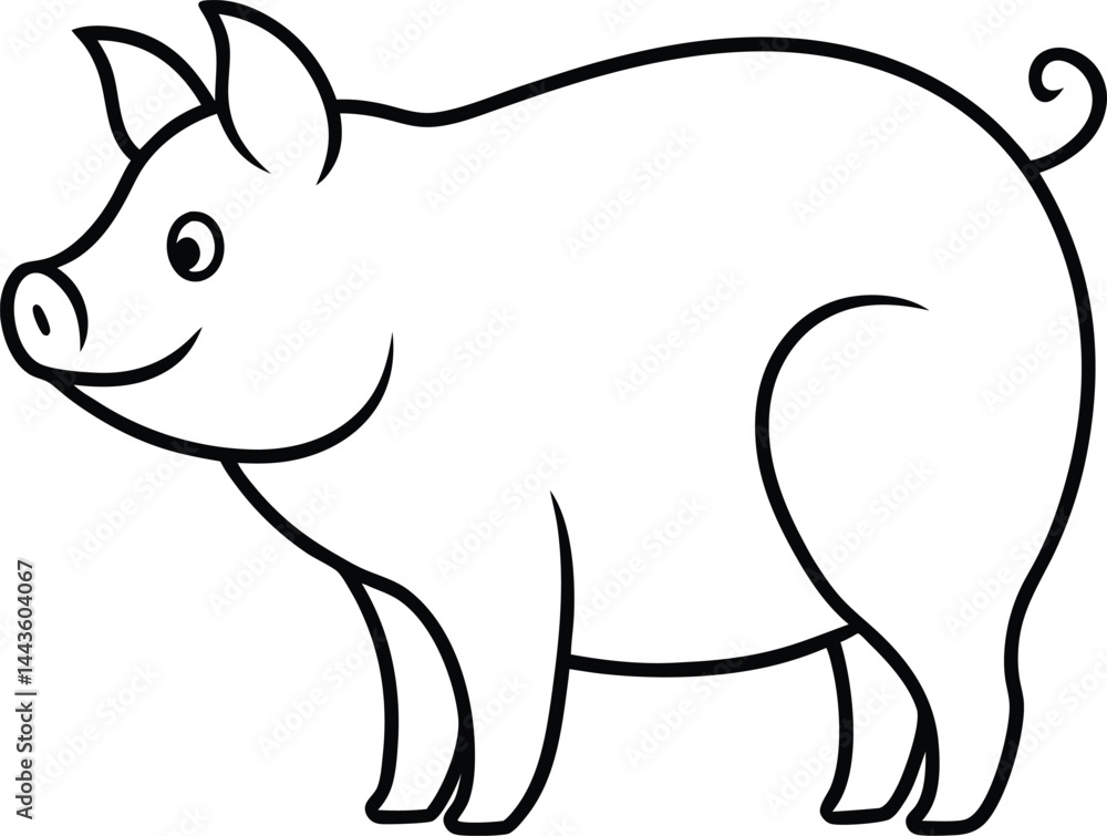 Fototapeta premium vector illustration of a cartoon kangaroo