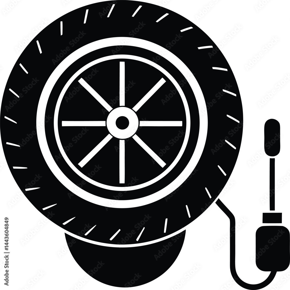 Fototapeta premium car wheel icon