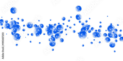 Magnesium round capsules scattered randomly.