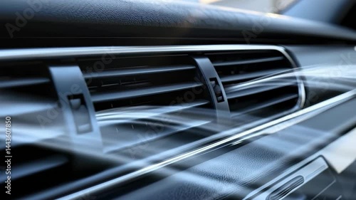 Modern Car Air Conditioning Vents Emitting Cool Air for Advanced Automotive Comfort Solutions