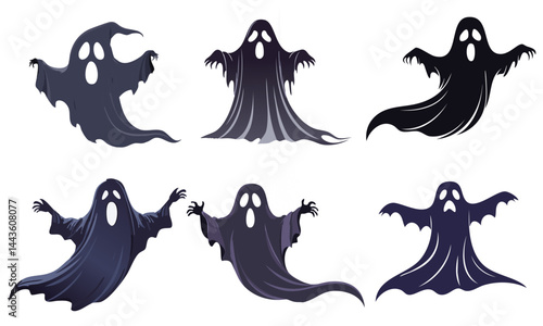 Halloween Night Ghost Vector Design