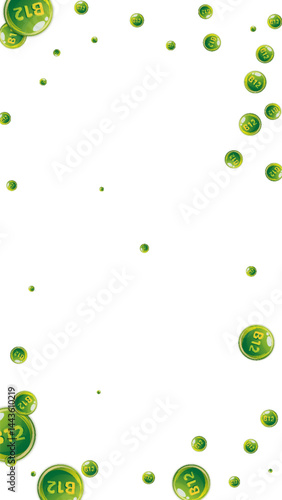 Vitamin B12 messy round pills.