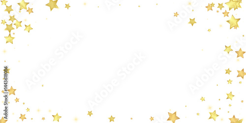 Magic stars vector overlay.  Gold stars scattered
