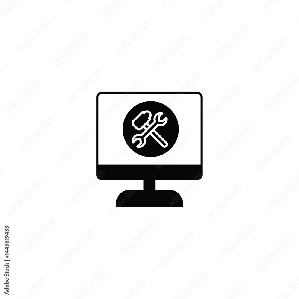 computer monitor with world map and globe computer monitor with world map and globe