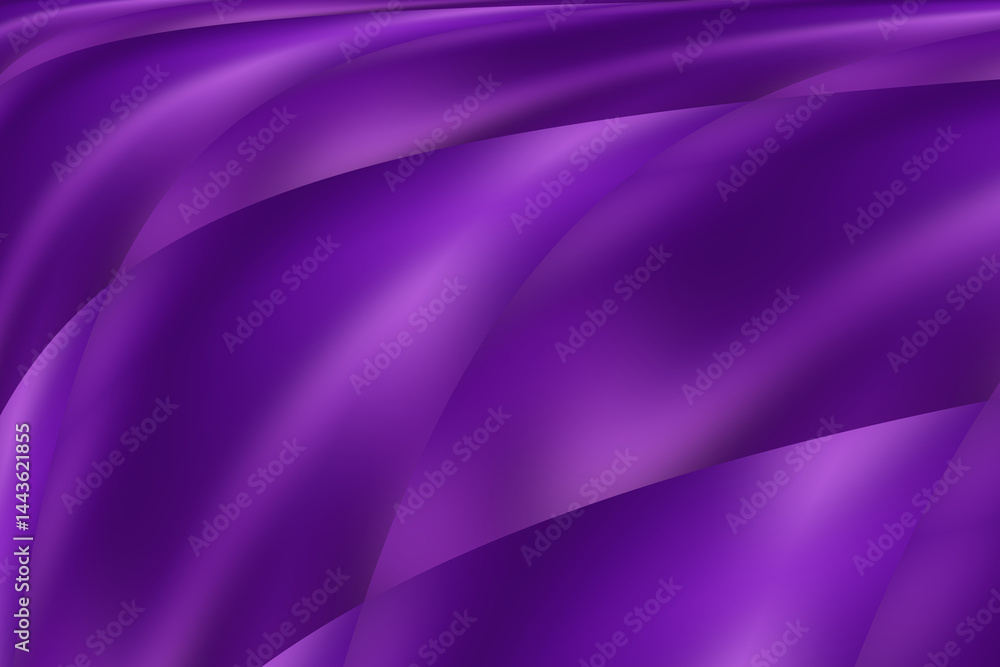 Obraz premium Abstrakcyjne fioletowe tło z miękkimi falami i jedwabistą teksturą, gładkie powierzchnie i świetliste przejścia tonalne