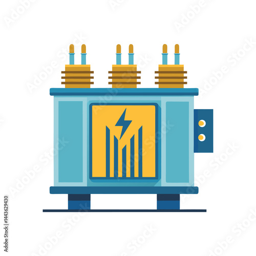 Electric Transformer Vector Icon Design