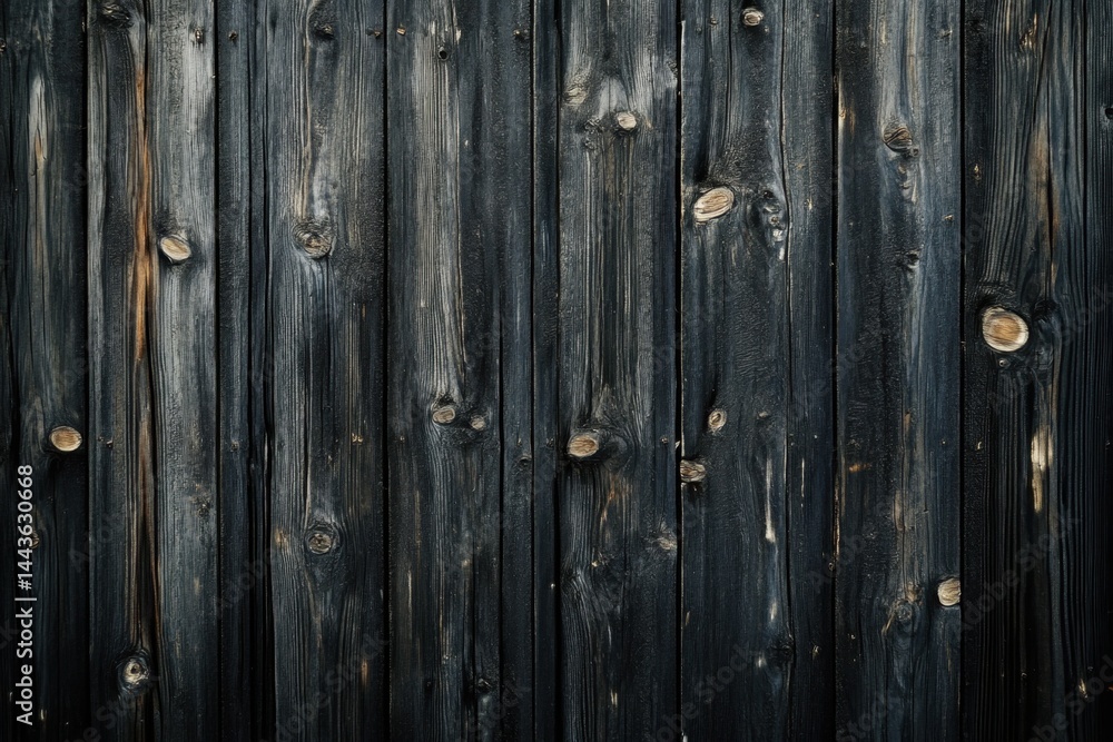 Fototapeta premium Dark Aged Wood Planks Wall Texture