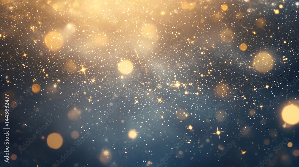 Fototapeta premium Ethereal blur of a star captured in a cosmic landscape with ambient light and stardust patterns creating an otherworldly atmosphere