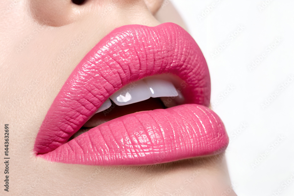 close up lips of woman, for advertising, marketing and promotion concept
