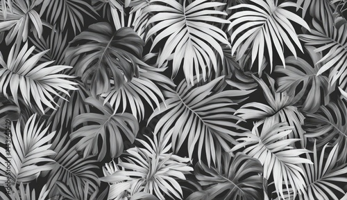 Monochromatic tropical leaves pattern