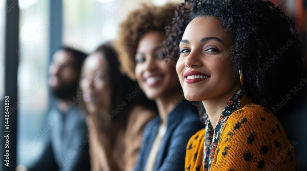 Fototapeta premium Diversity and inclusion initiatives can help businesses attract top talent. A diverse and inclusive workplace is often more appealing to job seekers
