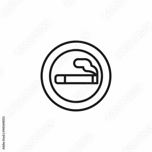 smoking allowed area. icon sign vector