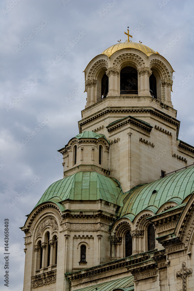 Fototapeta premium Alexander Nevsky Cathedral, Sofia Bulgaria, architecture of the historic building